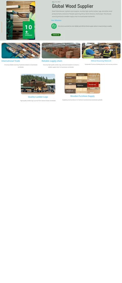 EWEN INTERNATIONAL — Produits et approvisionnement