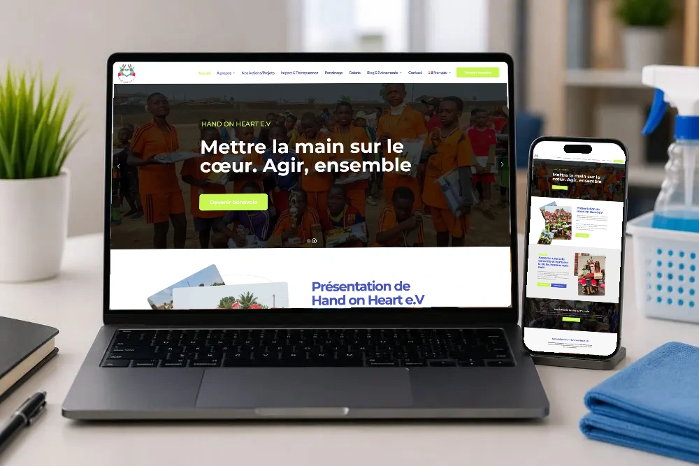 HAND ON HEART — Le site Hand on Heart