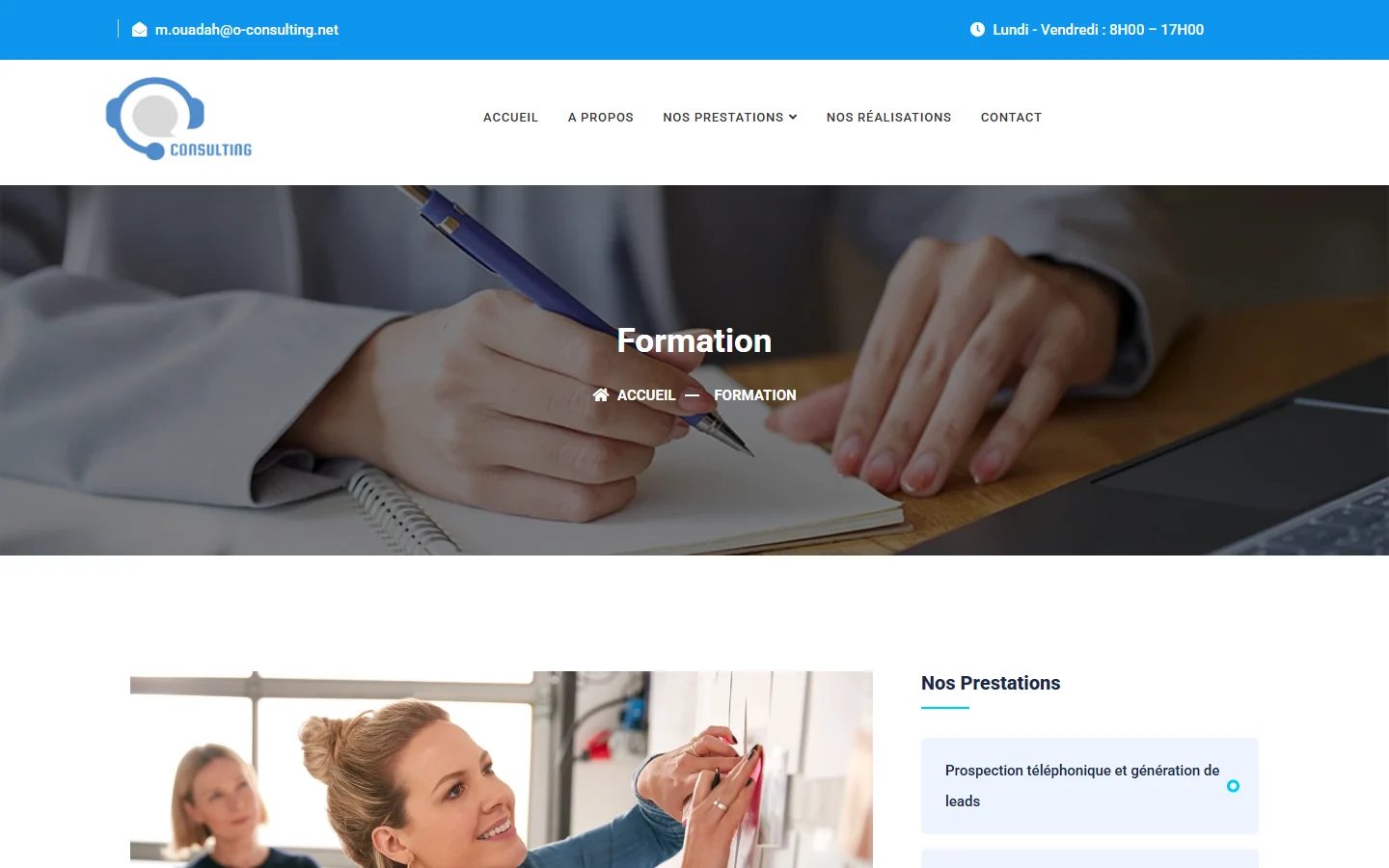 O-CONSULTING — Page de formation