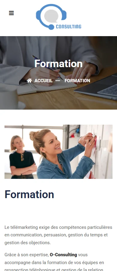 O-CONSULTING — Formation sur mobile