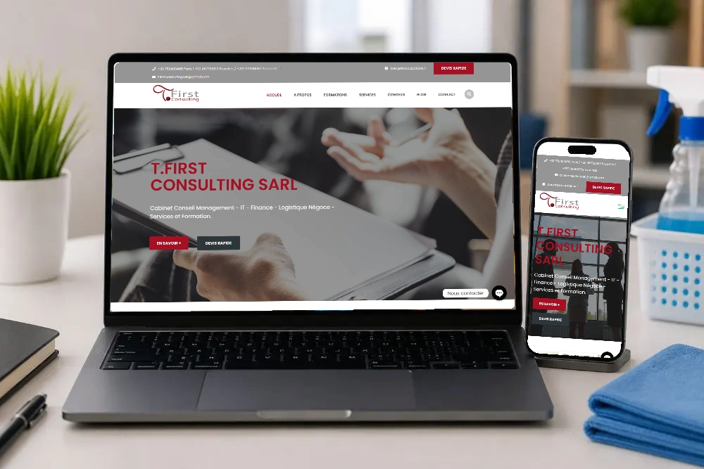 T. FIRST CONSULTING — Le site T. First Consulting