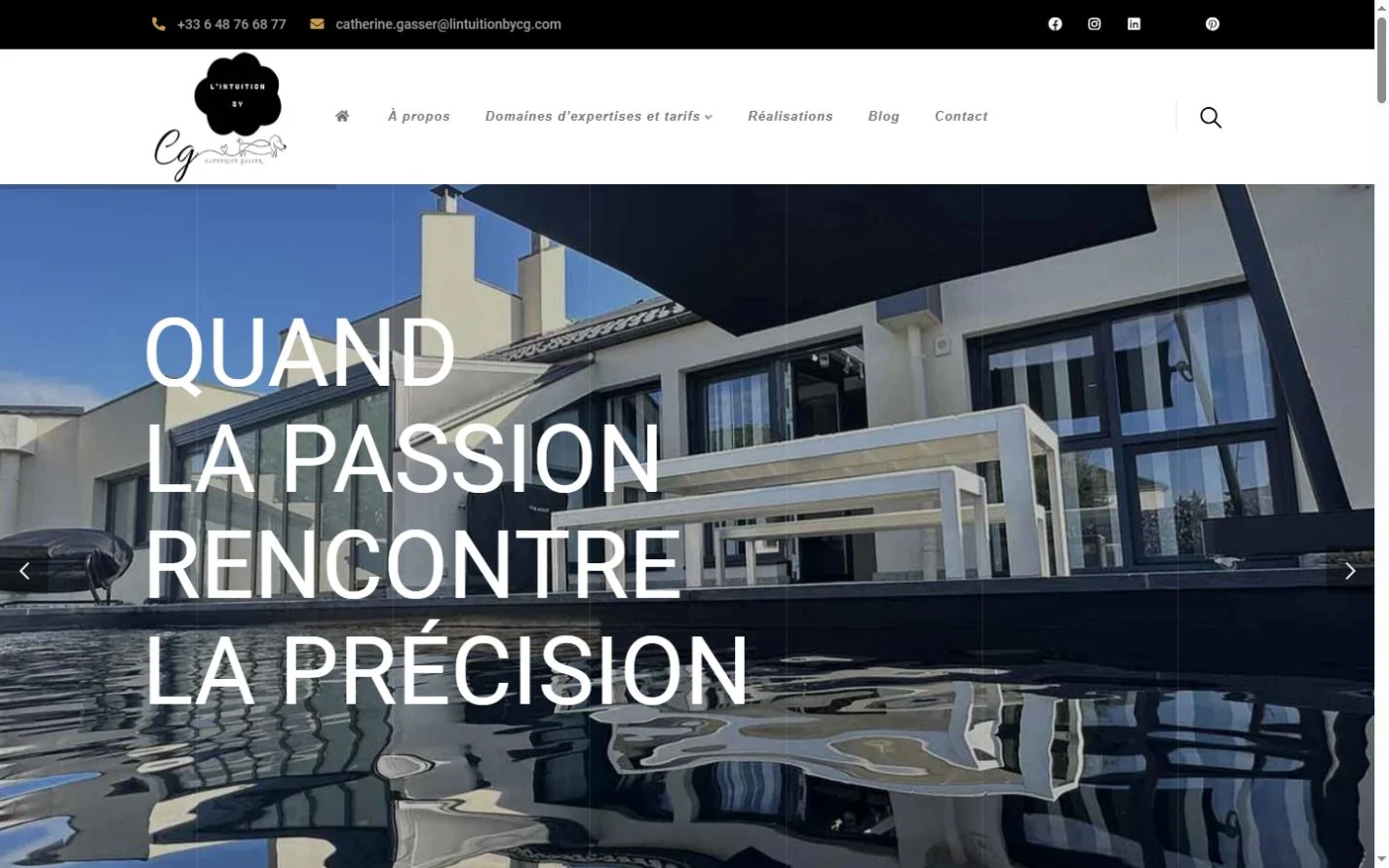 Intuition by CG — Accueil sur ordinateur