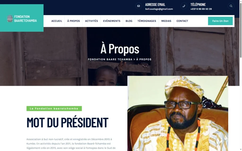 Baaré-Tchamba — Foundation introduction