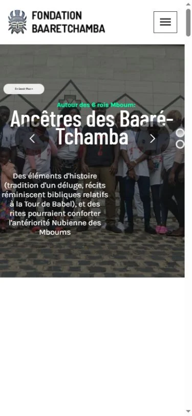 Baaré-Tchamba — Mobile homepage