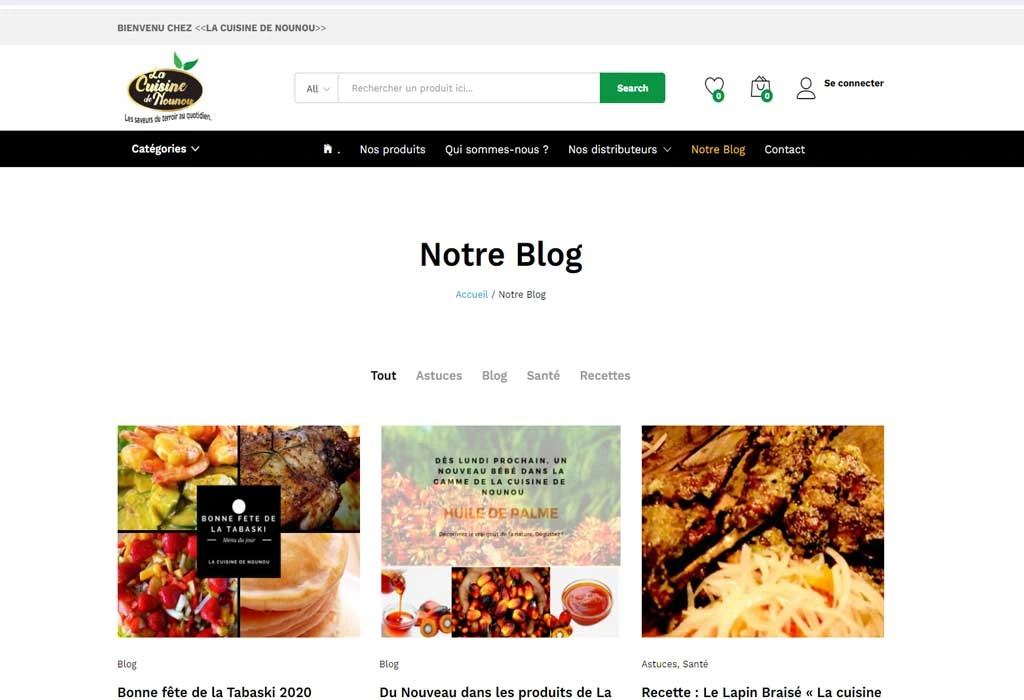 La Cuisine de Nounou — Cooking content