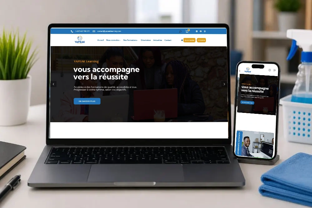 Yapeak Learning — Site de formation