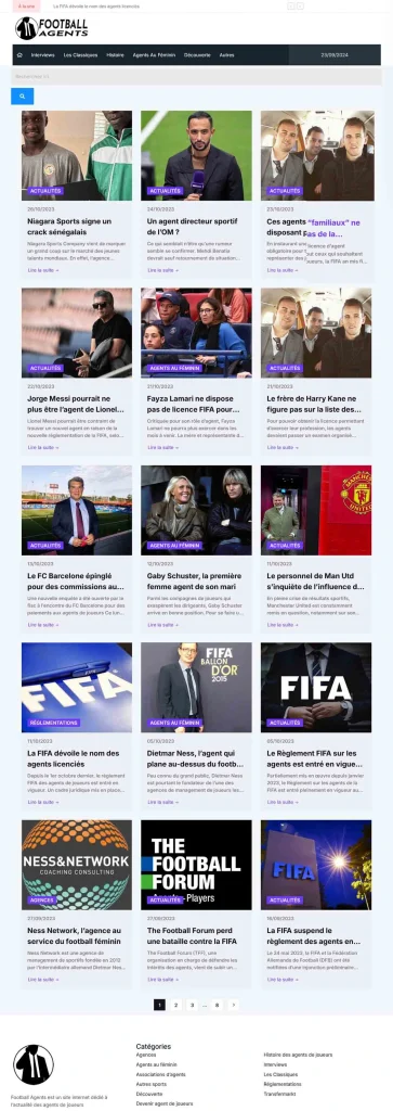 Football Agents — Vue d’ensemble du projet archivé