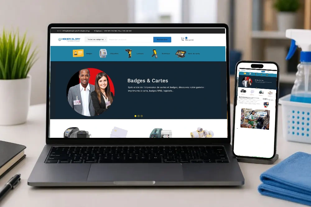 Higher Glory Technologies — Le projet Higher Glory dans les appareils du portfolio