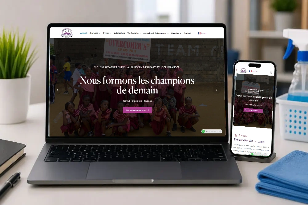 Overcomers — Le projet sur ordinateur et téléphone