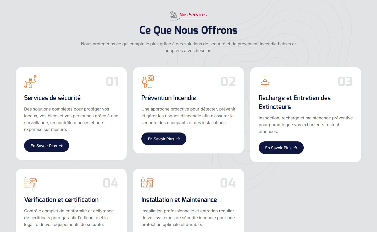 West Security SARL — Les rubriques du site