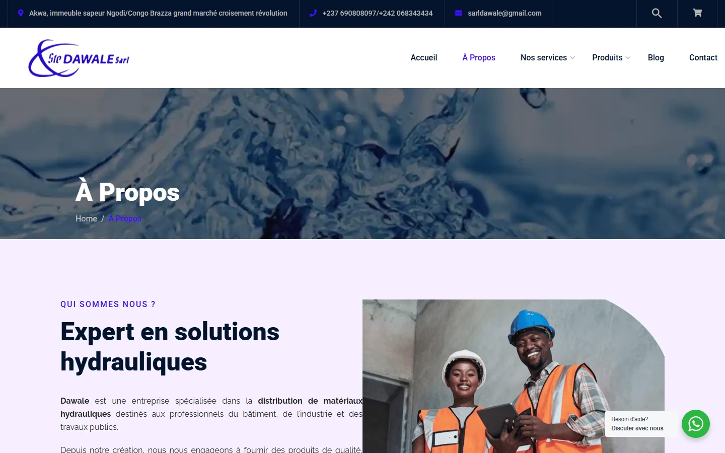 Présentation de Dawale sur ordinateur