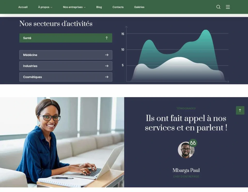 Domaines d’activité du groupe